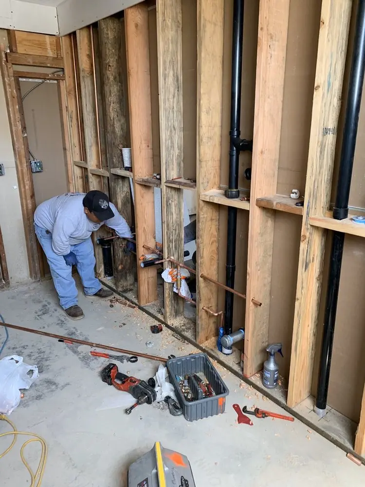 Commercial rough-in plumbing for Water Heater Replacement in West Haddonfield